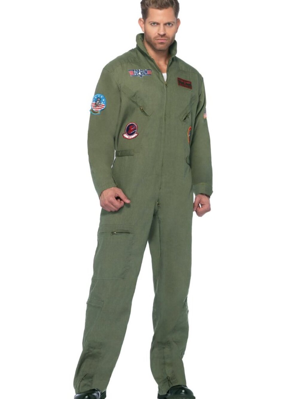Top Gun Maverick Men's “Rooster” Flight Suit Halloween Costume Cosplay Sz Large